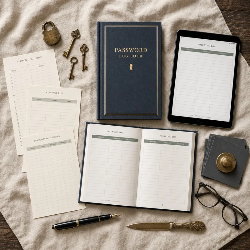 Login and Password Notepads